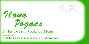 ilona pogacs business card